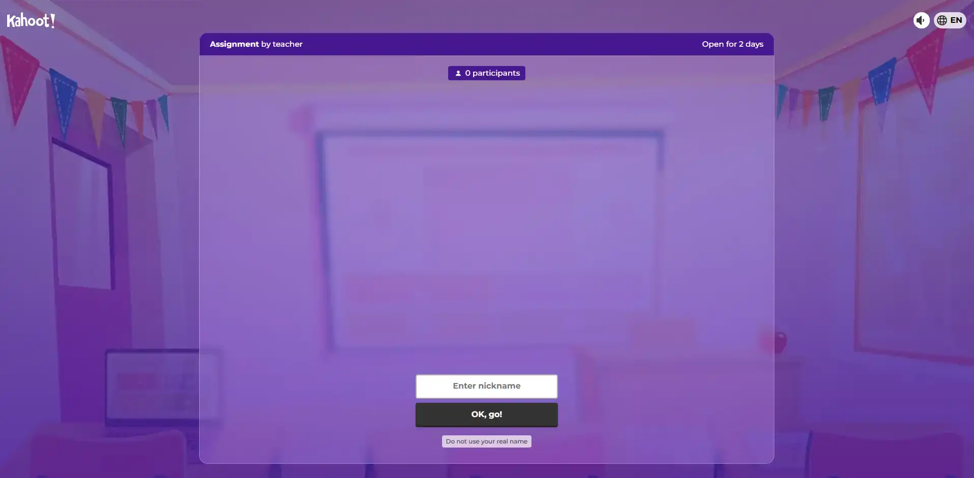 Challenge game UI